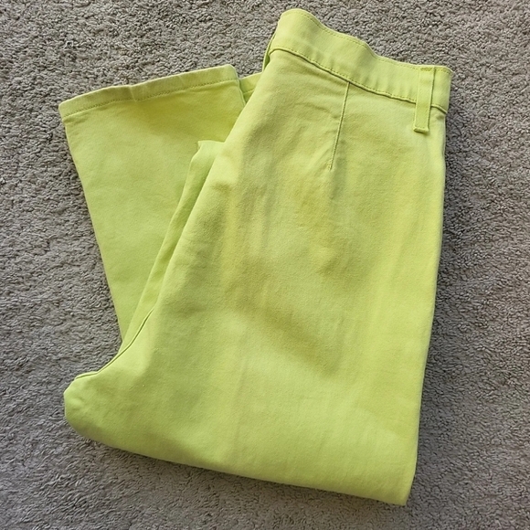 Jeans Womens 8T Tall Long Yellow Denim Skinny Pants High Rise Stretch Preppy - Picture 6 of 12